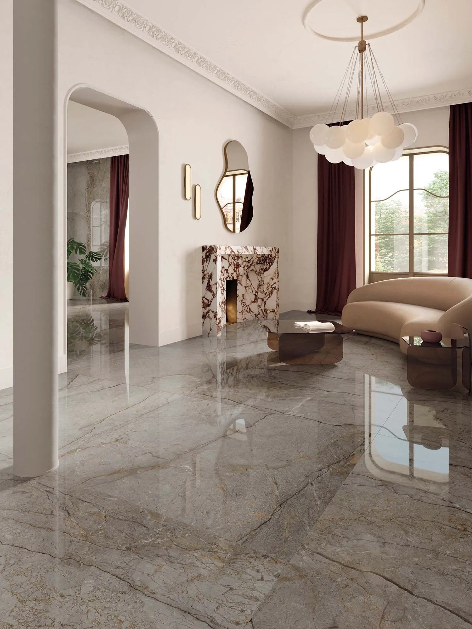 Xtone Astana Grey Nature 1500x3200x12mm (Indent)