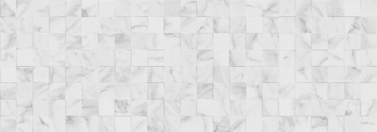 Mosaico Carrara Blanco 333x1000 (Indent)